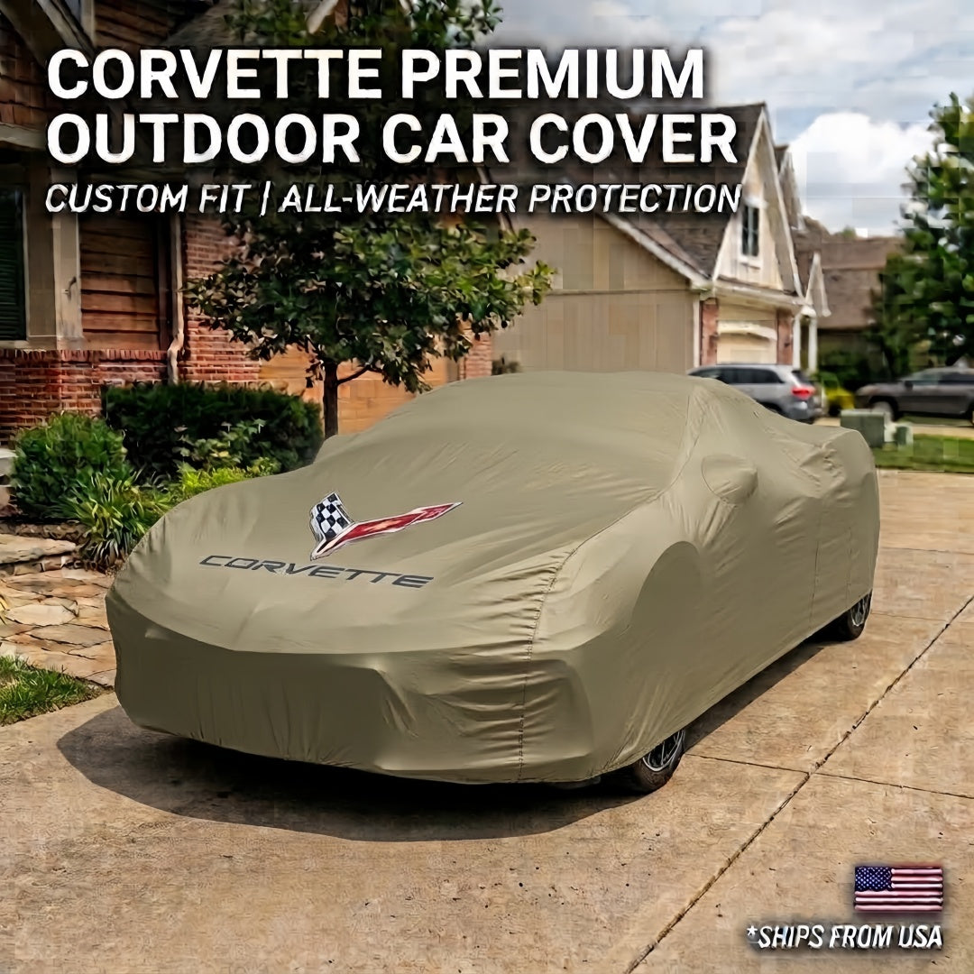 Corvette Car Cover | Custom-Fit, Multi-Layer Waterproof, UV-Proof & All-Weather Outdoor Protection