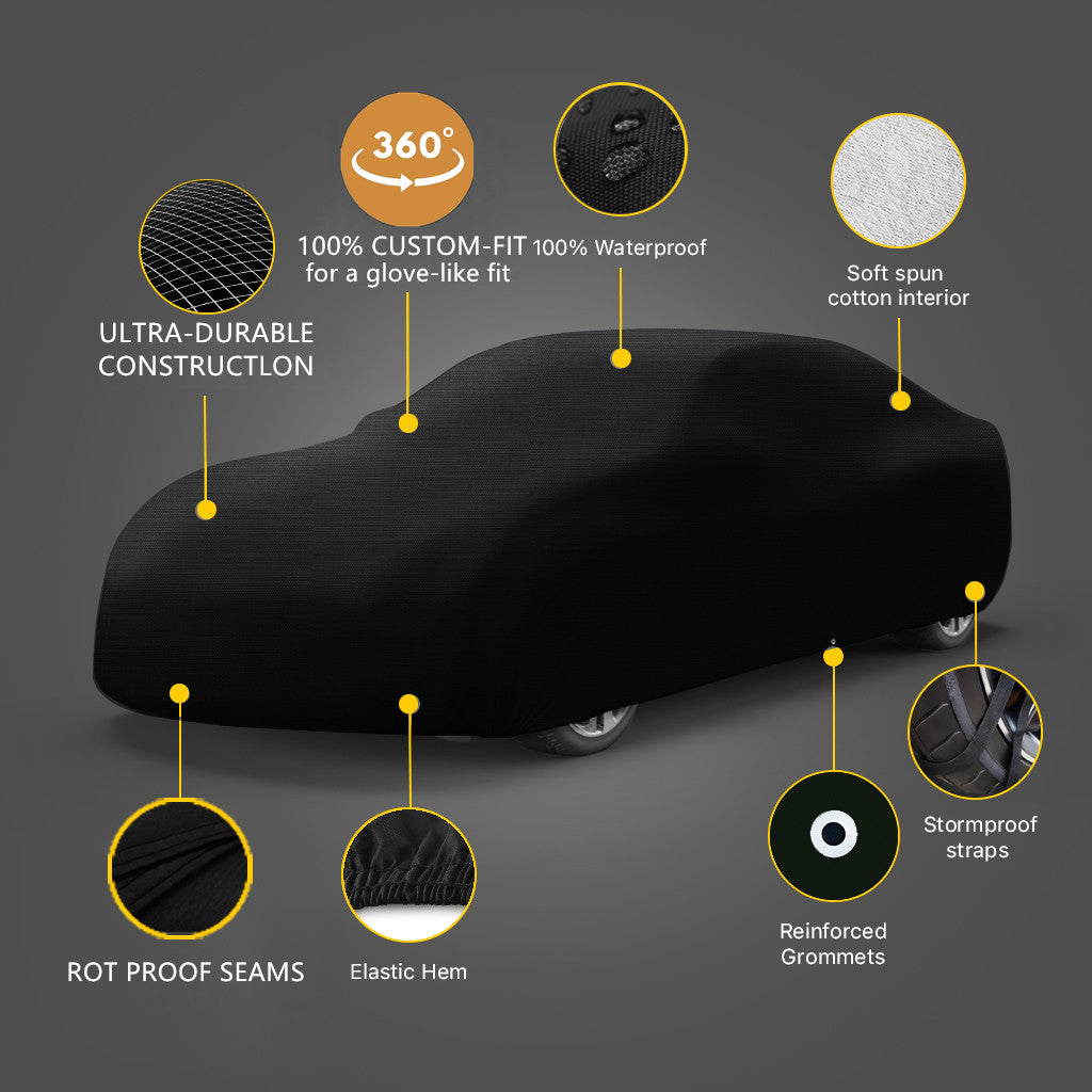 Premium Edition Custom Car Cover Black