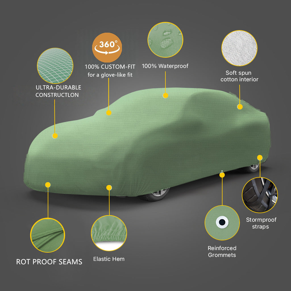 Premium Edition Custom Car Cover Green
