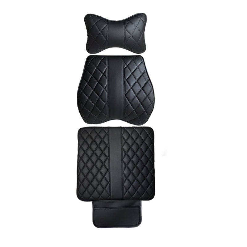 Premium Diamond Stitching Seat Cushion & Lumbar Support