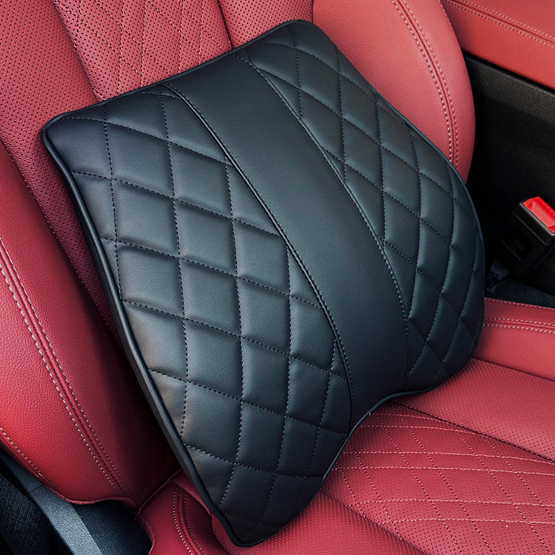 Premium Diamond Stitching Seat Cushion & Lumbar Support