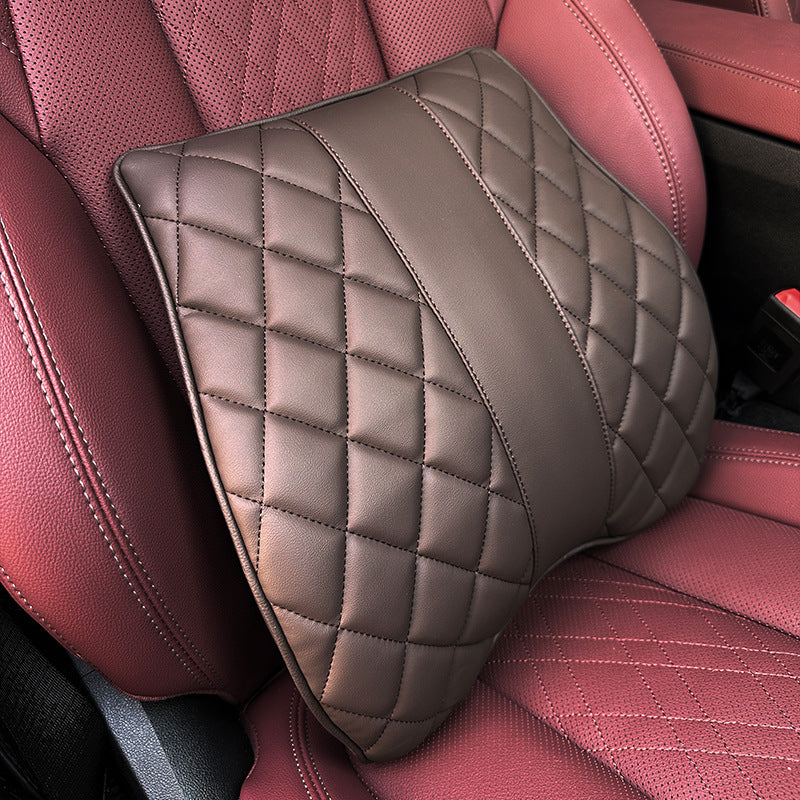 Premium Diamond Stitching Seat Cushion & Lumbar Support