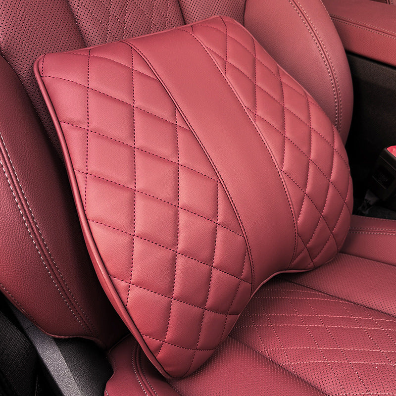 Premium Diamond Stitching Seat Cushion & Lumbar Support