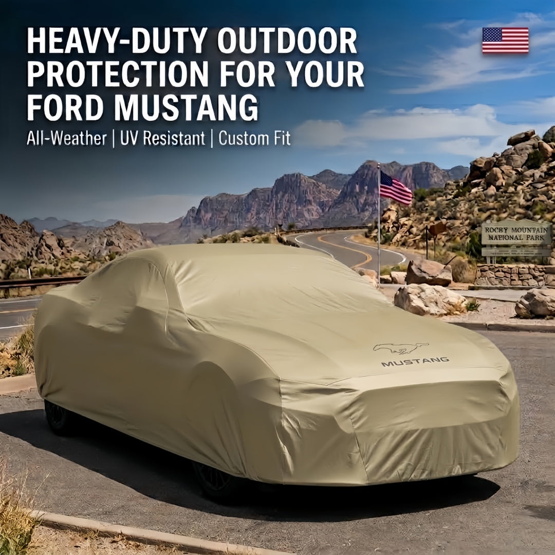 Ford Mustang 1964 Car Cover | Custom-Fit, Multi-Layer Waterproof, UV-Proof & All-Weather Outdoor Protection