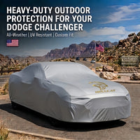Dodge Challenger Car Cover | Custom-Fit, Multi-Layer Waterproof, UV-Proof & All-Weather Outdoor Protection