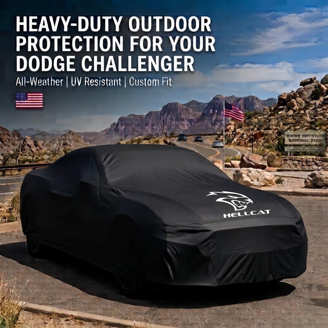 Dodge Challenger Car Cover | Custom-Fit, Multi-Layer Waterproof, UV-Proof & All-Weather Outdoor Protection