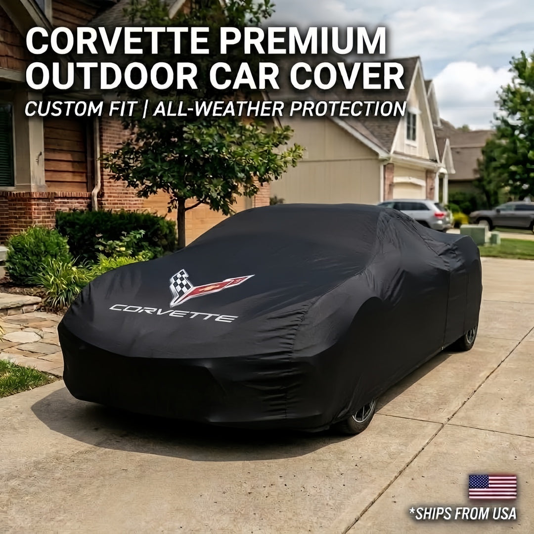 Corvette Car Cover | Custom-Fit, Multi-Layer Waterproof, UV-Proof & All-Weather Outdoor Protection