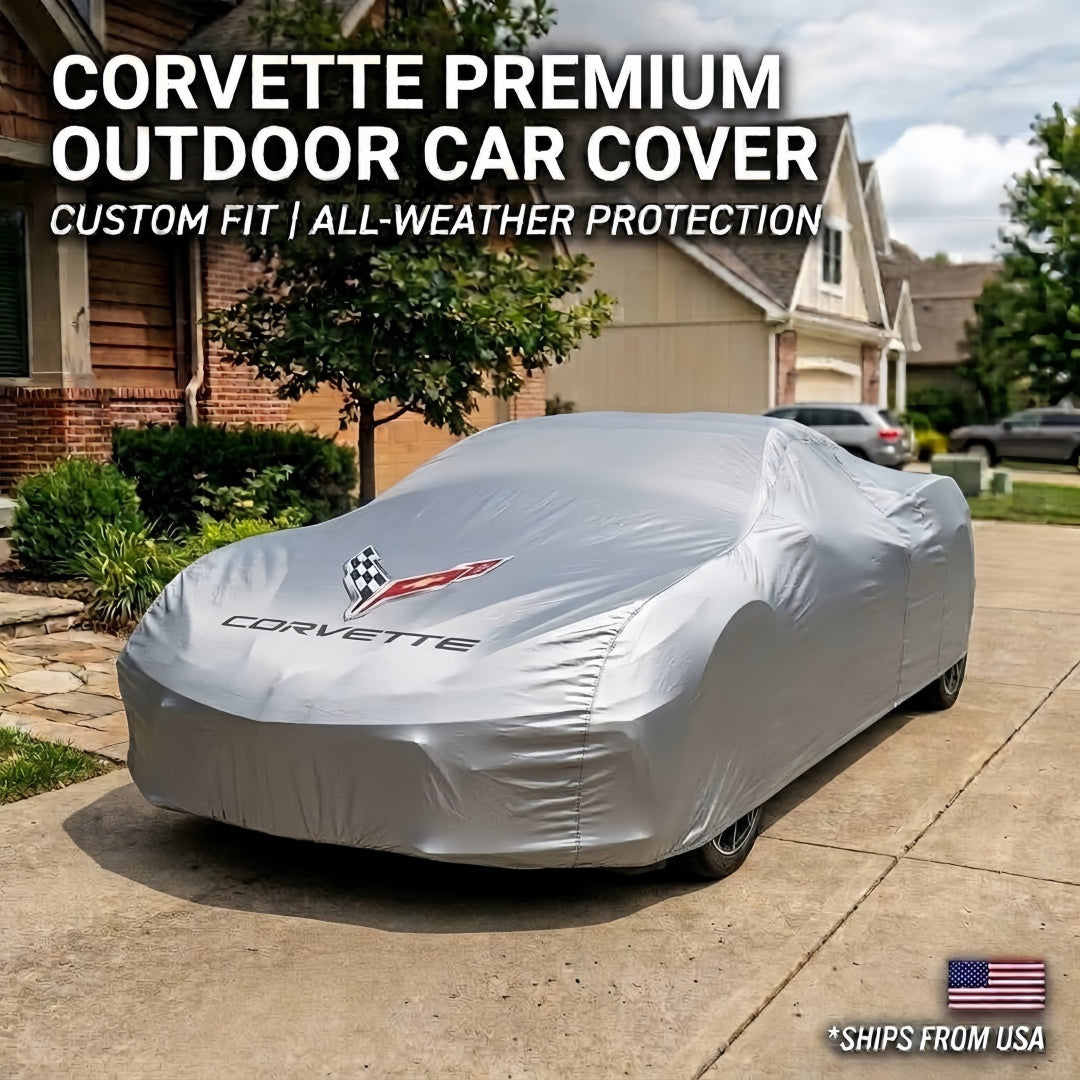 Corvette Car Cover | Custom-Fit, Multi-Layer Waterproof, UV-Proof & All-Weather Outdoor Protection
